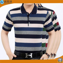 Usine 2017 Hommes Stripe Polo Shirts Coton Piqué Polo Shirts